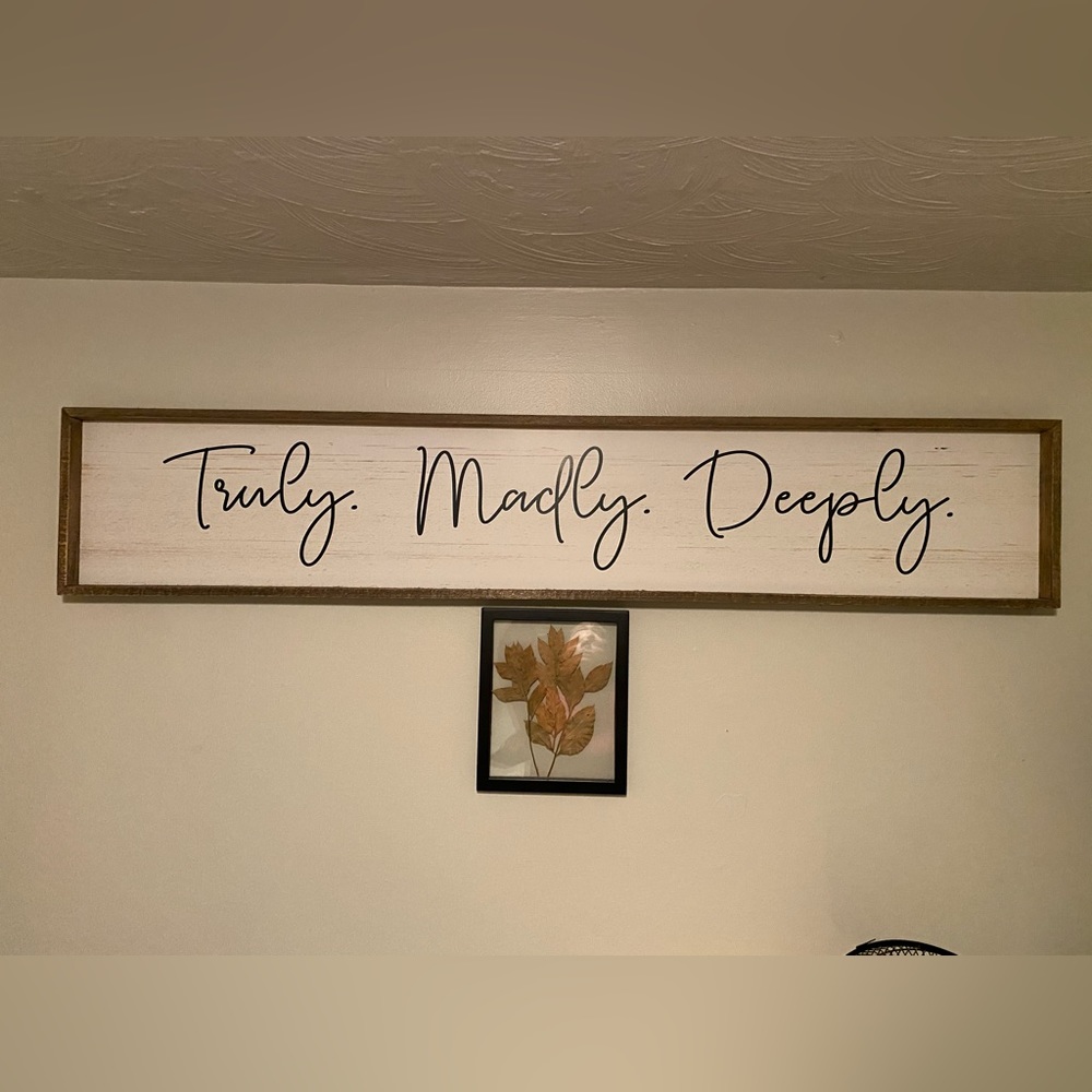 Rustic decor sign